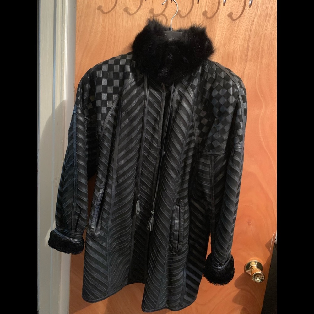 Real leather coat from Italy